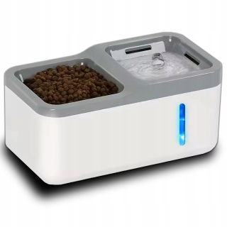 AUTOMATICKÝ LED SENZOR VODY S MISOU 2v1 FONTÁNA 1,5L pre mačky a psy